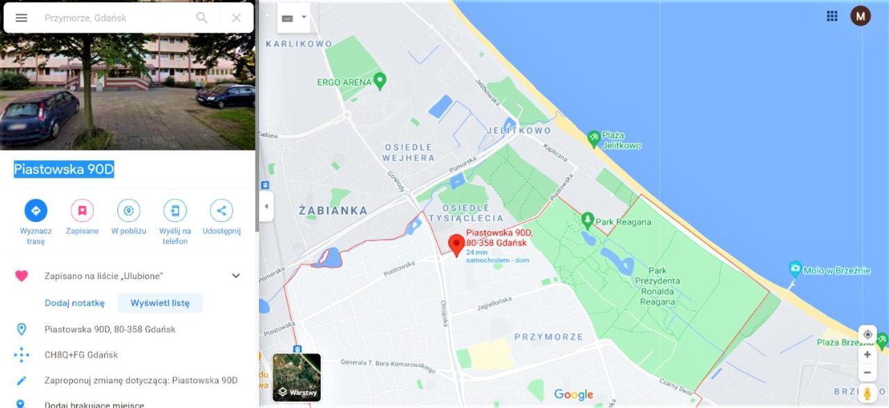 Apartament 2 Pokoje W Gdansku Blisko Morza 1500 M Do Plazy Buitenkant foto